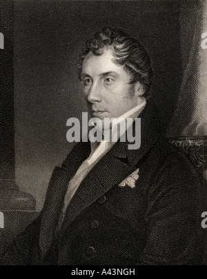 George Hamilton-Gordon, 4th Earl of Aberdeen, 1784 - 1860. Scottish Tory Peelite and Prime Minister. Stock Photo