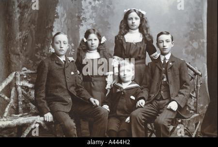 A family portrait taken during or near the first world war Stock Photo