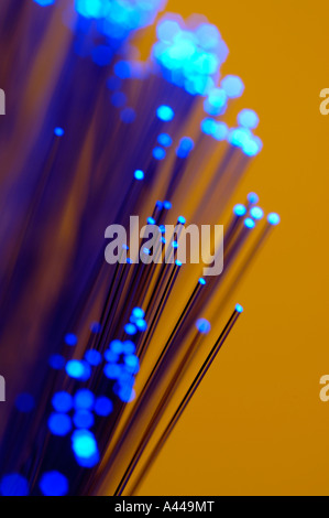 Fibre optic cables Stock Photo