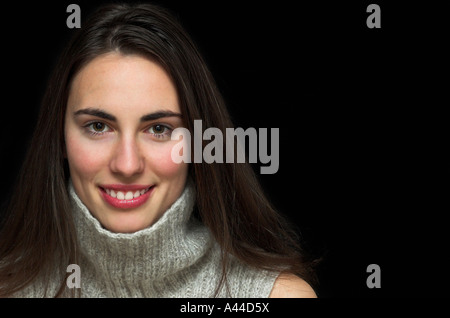 Beautiful young woman portrait Stock Photo