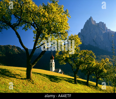 IT - DOLOMITES:  St. Valentin in Villnöss Tal Stock Photo