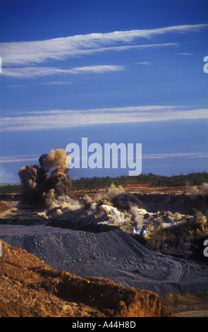blast series dust and smoke Central Queensland coal mine sip 3635 Stock ...