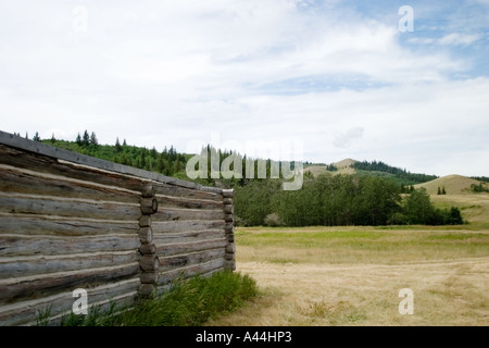 Trading post at the Cypress Hills Provincial Park Stock Photo