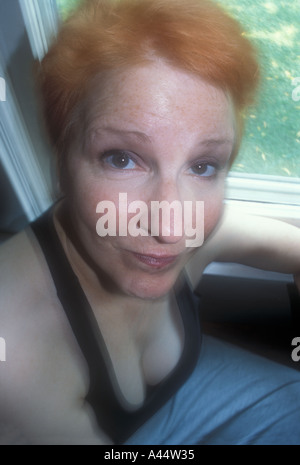 Redheaded Woman Stock Photo