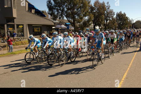 Bicycle racers in competition Stock Photo