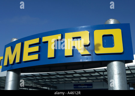 Entrance to Metro cash and carry, Germany Stock Photo