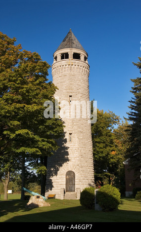 Stone Water Tower Village of Sackets Harbor New York Stock Photo