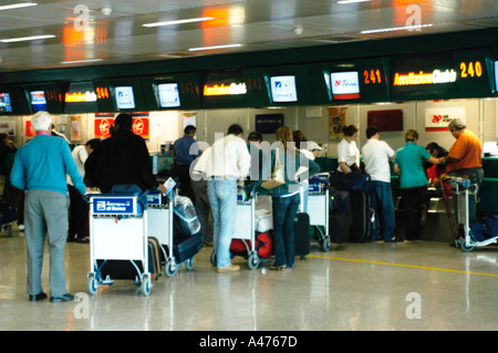 Airport cheak in Stock Photo