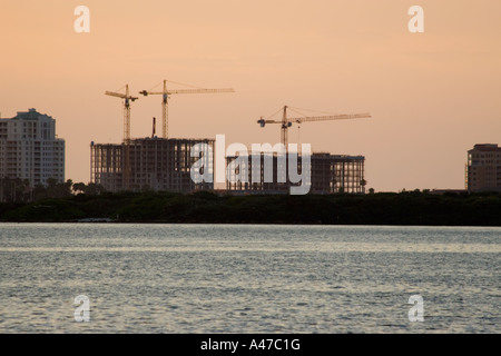 Condominium Construction on Clearwater Beach Florida Stock Photo