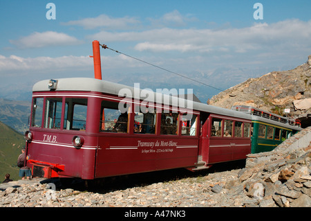 Tramway du Mont-Blanc Nid d'Aigle Stock Photo