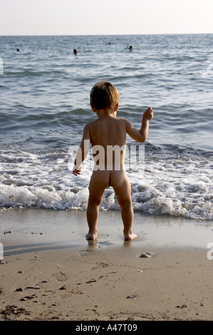 Beach boy nude young boy