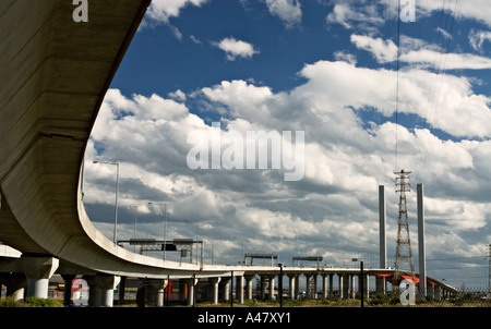 Roads and Bridges / The Bolte Bridge in Melbourne Victoria Australia. Stock Photo