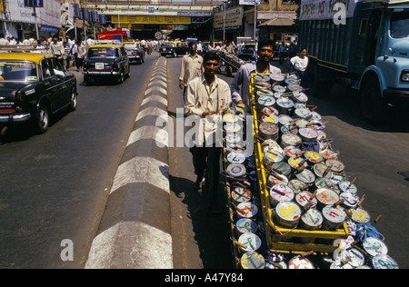 India, Mumbai, Dhaba Lunch Boxes, A Housewife Send The Lunch Meal To 