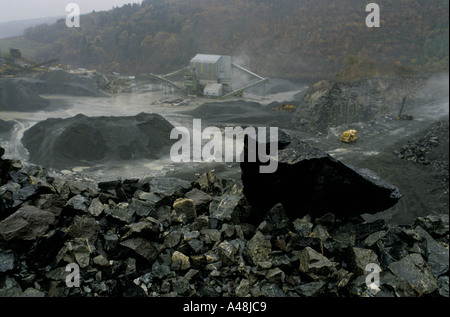 granite quarry in south east france Stock Photo