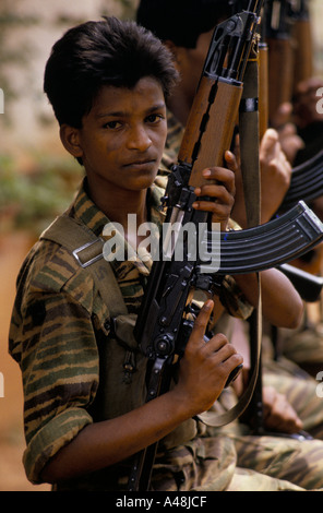 tamil tiger fighters many of whom are 12 to14 years old Jaffna Peninsula Stock Photo