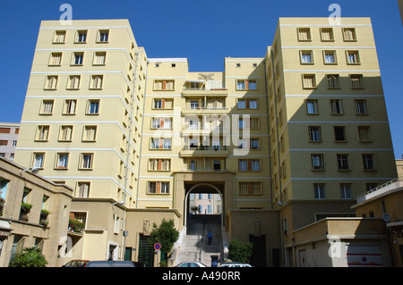 View of backstreet buildings Marseille Provence Southern France Europe Stock Photo