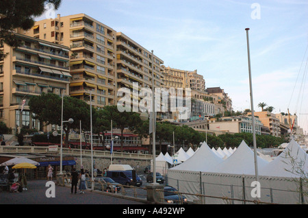 Panoramic view of Monte Carlo Montecarlo Monaco Côte D'Azur Cote D Azur Southern France Europe Stock Photo