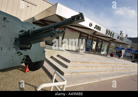 D Day Musee du Debarquement museum at Gold Beach at Arromanches Les Bains, Normandy, France Stock Photo