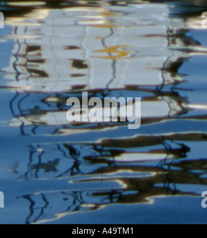 ABSTRACT. REFLECTION ON WATER. Stock Photo