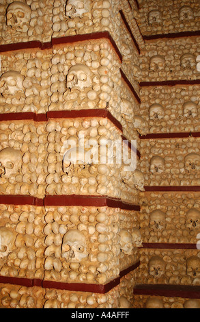 The Chapel of Bones in Faro Portugal (Capela dos Ossos) Stock Photo