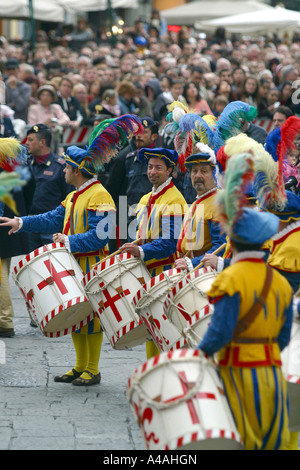 Figurantes during the Florence s Historic Football Match Florence Tuscany Italy Stock Photo