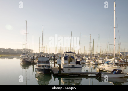 northney marina hayling island in january 2006 early morning Stock Photo