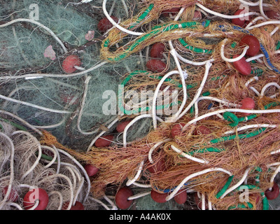 fishing net with float in ventotene Stock Photo