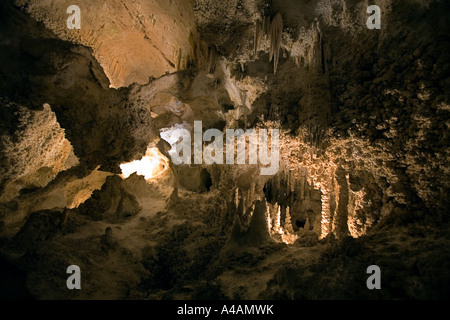 The Big Room the largest cave in the Carlsbad Caverns National Park New Mexico Stock Photo