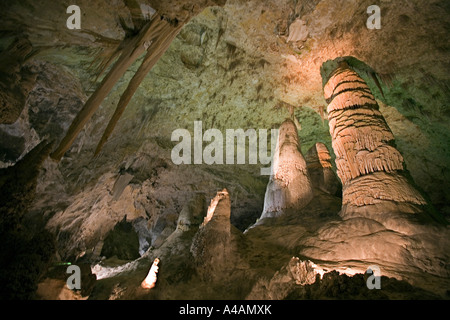 The Big Room the largest cave in the Carlsbad Caverns National Park New Mexico Stock Photo