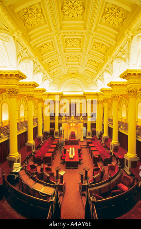 Legislative Council Chamber, Parliament House Melbourne, Stock Photo