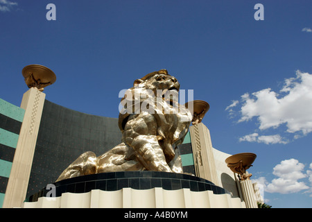 US LAS VEGAS Lion in front of Hotel MGM Grand in Las Vegas PHOTO GERRIT DE HEUS Stock Photo