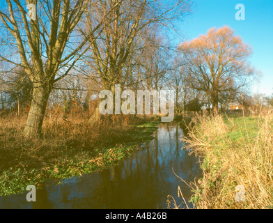 Letcombe Brook East Hanney Oxfordshire England Stock Photo