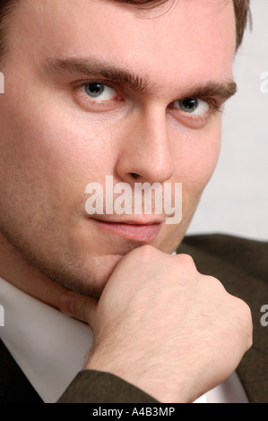 Young handsome businessman Stock Photo