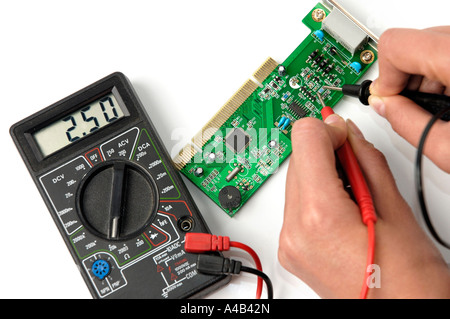 Digital multimeter Stock Photo