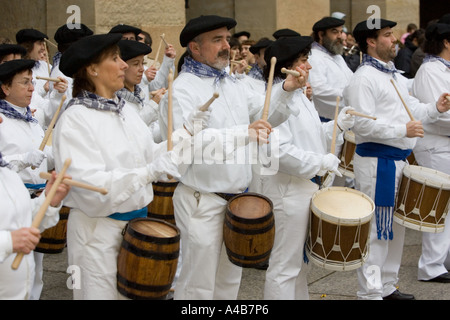 Shepherds and Nursemaids parade (Nineras y Pastores) Parte Viaje Donostia San Sebastian, Pais Vasco, Spain Stock Photo