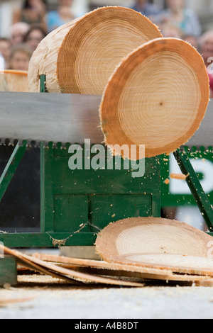 Saw cutting  log  trontzalaritza log  sawing competition  