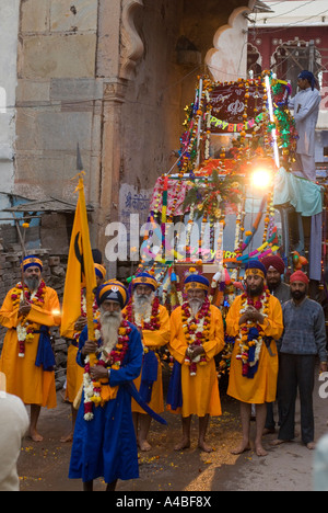 Stock image of Gurupurab Sikh festival of Bhai Amar Das or Bhai Amardas in Bundi Rajasthan India Stock Photo