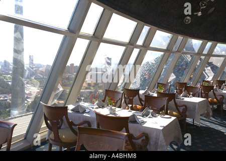 Kuwait - Kuwaiti Towers main restaurant with views over the City Stock Photo