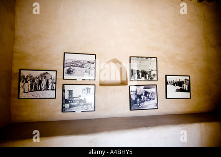 Historic Photographs on display at the Sultan bin Zayed Fort in Al-Ain, UAE (Al Ain) Stock Photo