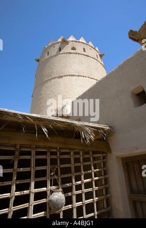 Sultan bin Zayed Fort, Al-Ain, UAE - A shaded ventilated room in the internal courtyard.(Al Ain) Stock Photo