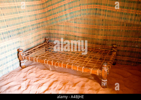 Bedroom Quarters Setting at Sultan bin Zayed Fort, Al-Ain, UAE (Al Ain) Stock Photo