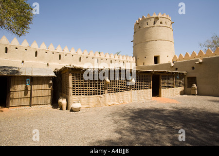 'Sultan bin Zayed Fort', 'Al Ain Museum', 'UAE' - Internal courtyard ('Al-Ain') Stock Photo