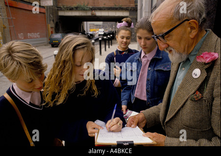 SECONDARY EDUCATION, TEACHER AND PUPILS Stock Photo