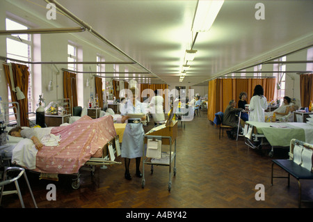 Nursing staff at work  on a ward at Whipps Cross Hospital,  London Stock Photo