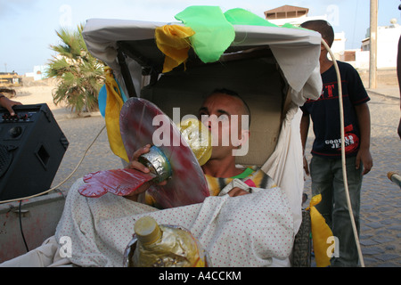 Carnival Santa Maria Sal Cape Verde Stock Photo