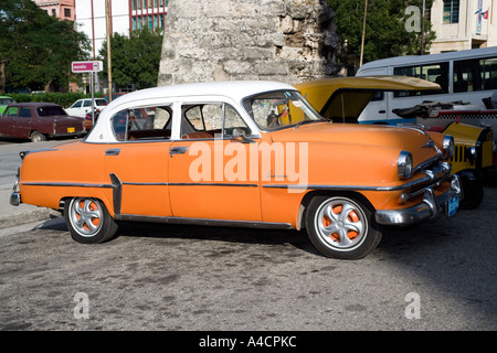 Old Plymouth American car in Havana, Cuba Stock Photo