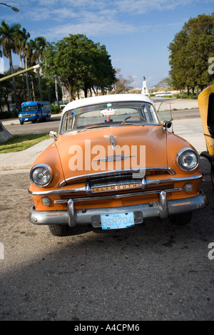 Old Plymouth American car in Havana, Cuba Stock Photo