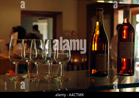 Wine.tasting glasses. Boschendal Winery.Western cape South Africa RSA Stock Photo