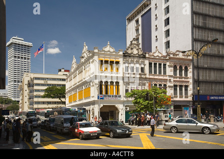 Malaysia Kuala Lumpur Market Square Sin Seng Nam restaurant shophouse building Stock Photo