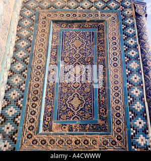 Anonymous mausoleum, Shah-i Zinda necropolis, Samarkand, Uzbekistan Stock Photo